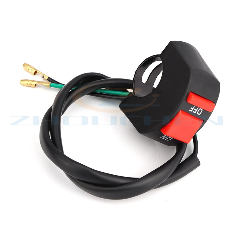 Interruptor de encendido de corte apagado, botones de encendido para motor de luz Mini Moto Quad Pit Bike ATV 22MM, 1 ud.