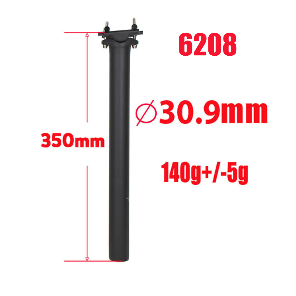 Ultralight Full Carbon Seat Post Road Bike Seat Mountain Bicycle Seatpost UD Black Length 350 / 400mm: WHITE