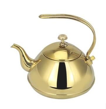 waterkoker groothandelsprijs dikke rvs pot theepot thee ware koffiepot koud water hotel restaurants: 1 litre / golden