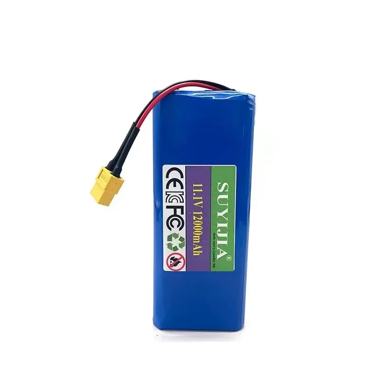 12000 mAh 12 V Batterij 12.6 V/11.1 V 3S4P Lithium-ion 18650 Batterij W/BMS voor Backup Power Ups CCTV Camera Luidspreker Voerboot