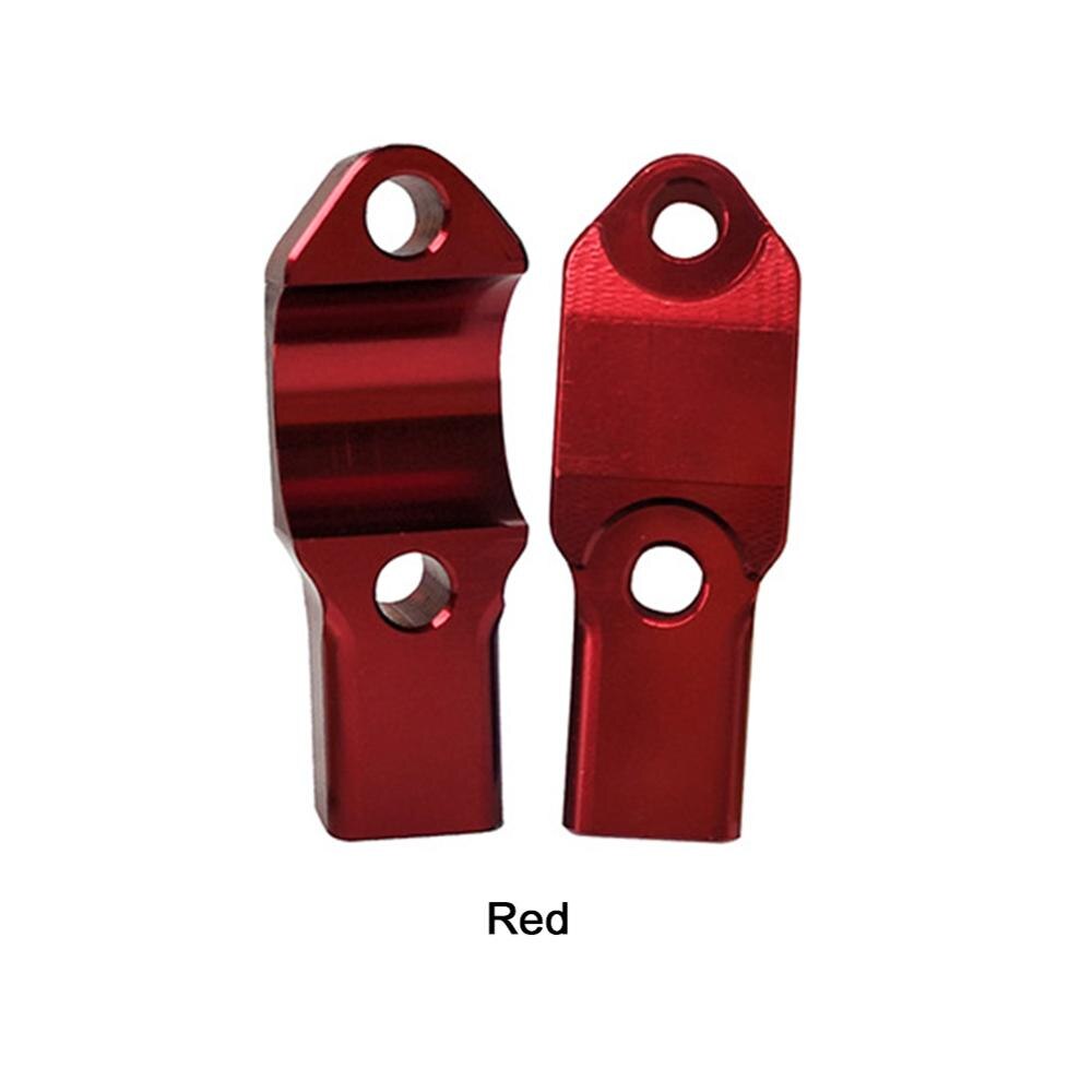 1Pc 10Mm Motorcycle Handle Bar Mirror Mount Houder Bracket Mount Adapter Klem Aluminium Stuur: RD