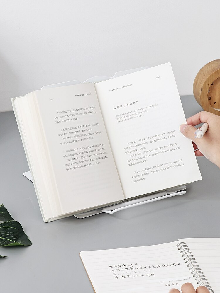 Portable Reading Book Stand Document Holder Desk Adjustable Bookend Stand Foldable Book Stand Display Stand Student Supply