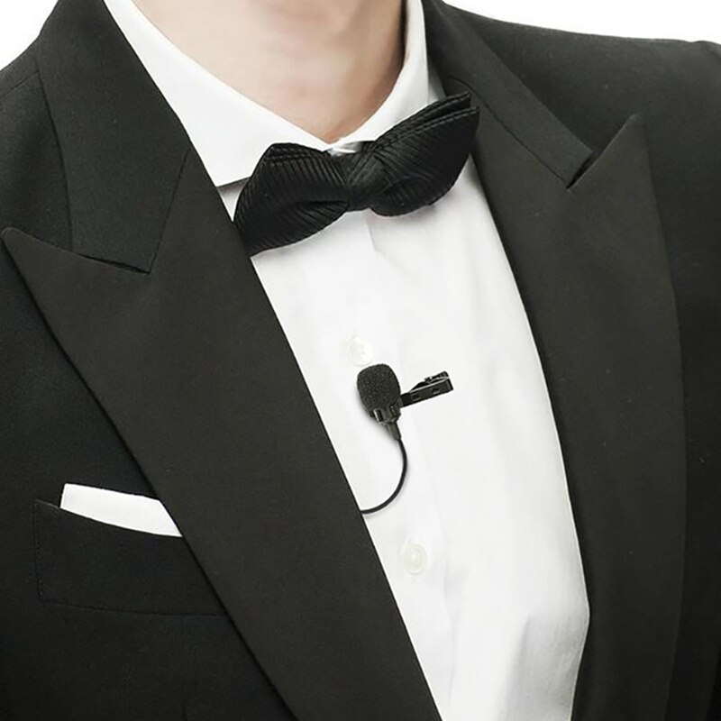 Lavalier Microphone 3.5 Mm Condenser Microphone Perfect For Recording/Interview/Video Conference/Podcasting/Voice