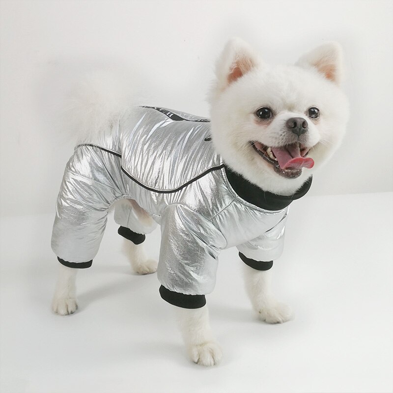 Vinter jacka för hund, mjuk fleece, varma kläder för hundar vattentäta valp jumpsuits chihuahua fransk bulldog bomull kläder