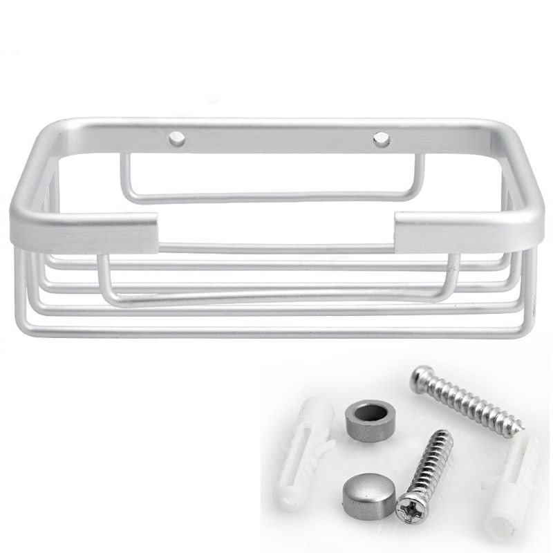 Aluminium Space Wandmontage Badkamer Bad Hook Zeephouder Mand R9JF