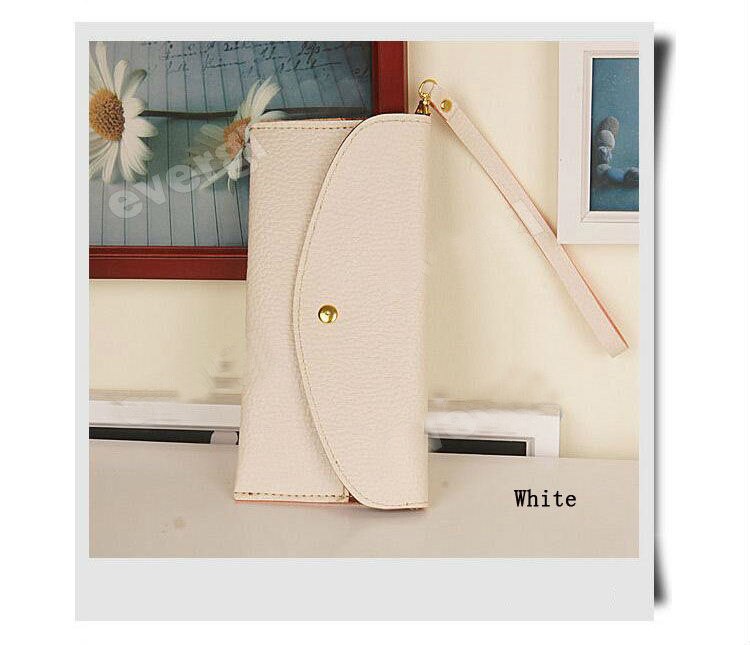 Dünne umschlag-geldbörsen für damen aus spaltleder im koreanischen stil, dünne umschlag-clutches für damen