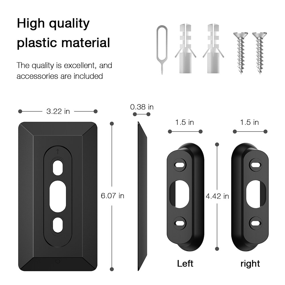 Vægplade kompatibel med justerbar kile dobbeltbelagt uv-resistent hårdt abs materiale materiale finish til reden hej