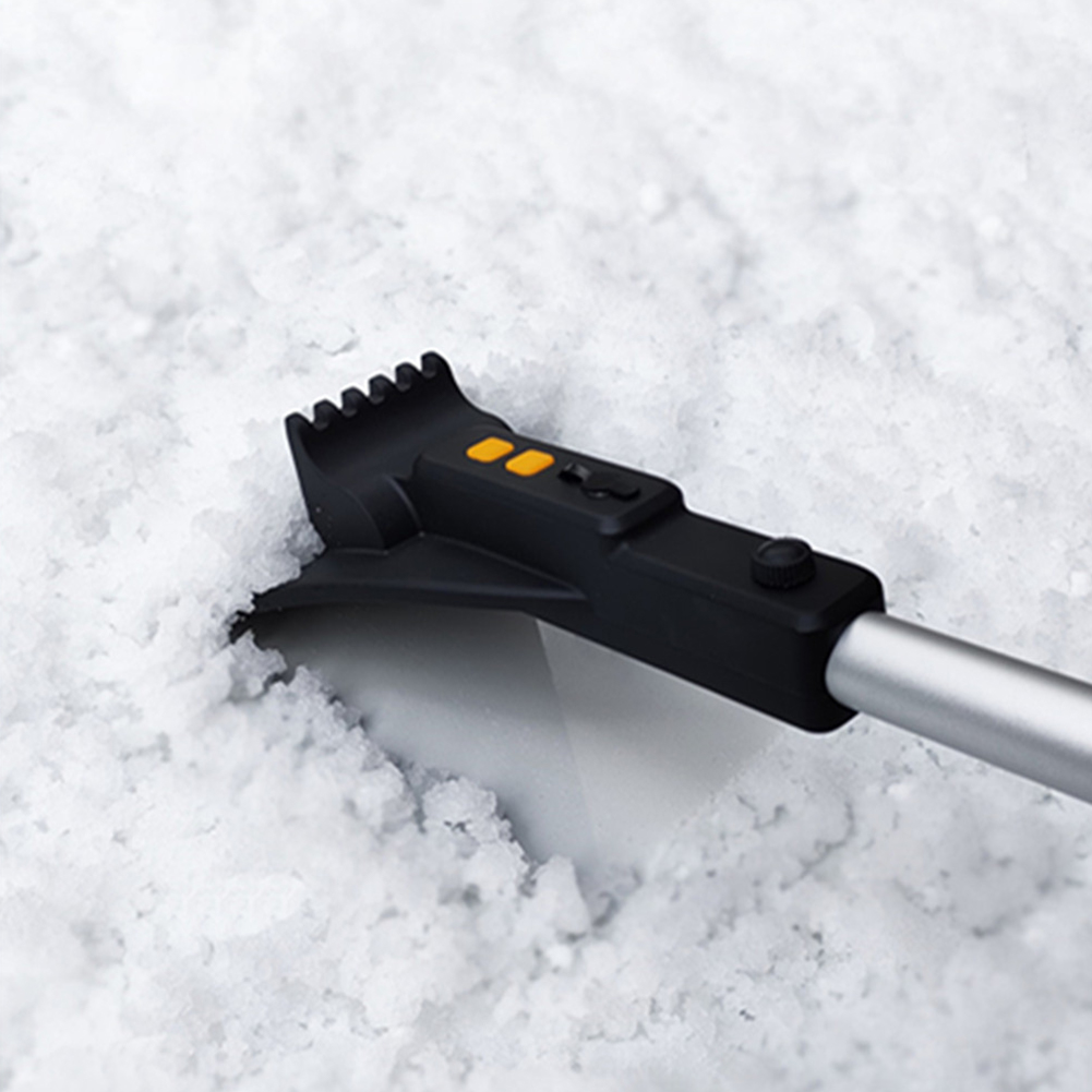 2 In 1 Car With Snow Shovel With Lights LED Multifunctional Scraping Shovel Tools For Outdoor Winter Snow Equippments Parts