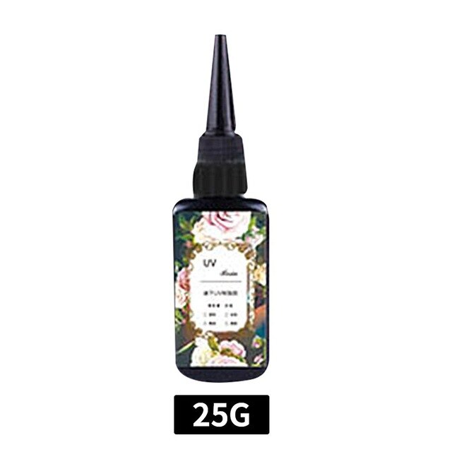 UV Resin Art Epoxy Shaped Pendant Mold Portable Uv Supplies Quick-Drying Transparent Uv Glue DIY Craft: 25g