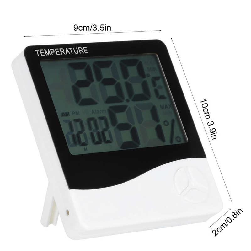 chicken feeder Drinking Bowl Indoor Digital Thermometer Room Desktop Temperature Gauge Humidity Meter Monitor drinking bowls