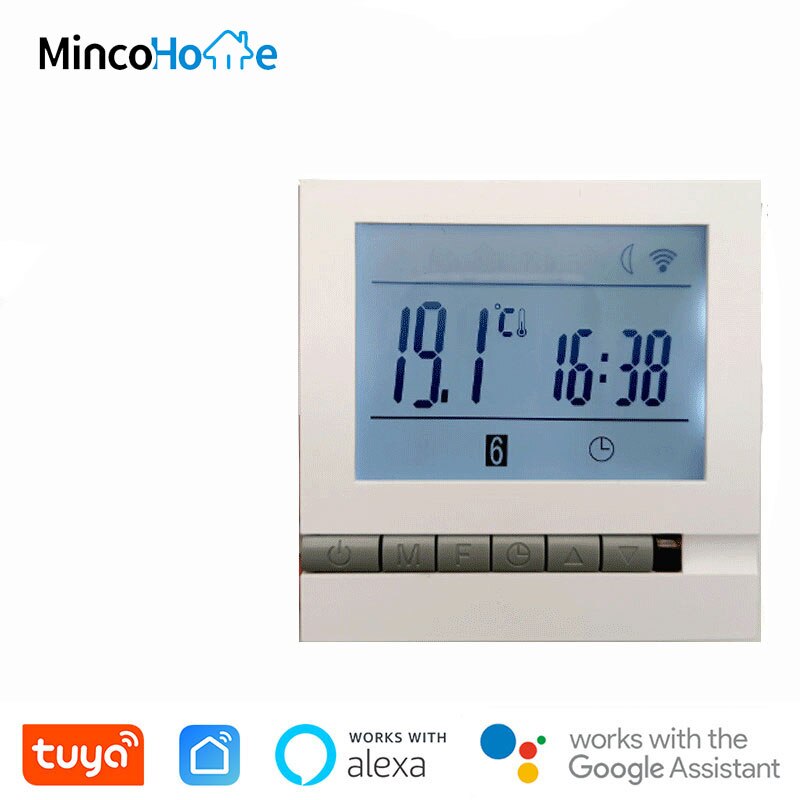 Mk71 95-240v smart wifi termostat vand/el gulvvarme vand/gas kedel temperaturregulator fungerer med tuya