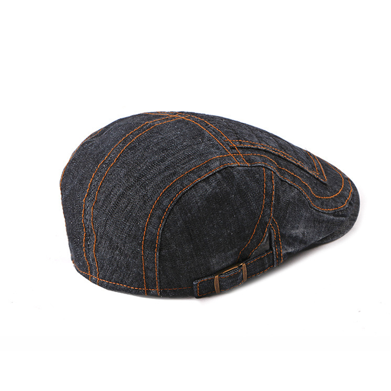 [AETRENDS] Newsboy Cap Beret Hats for Men Denim Caps for Driving Outdoor Activities Z-6593