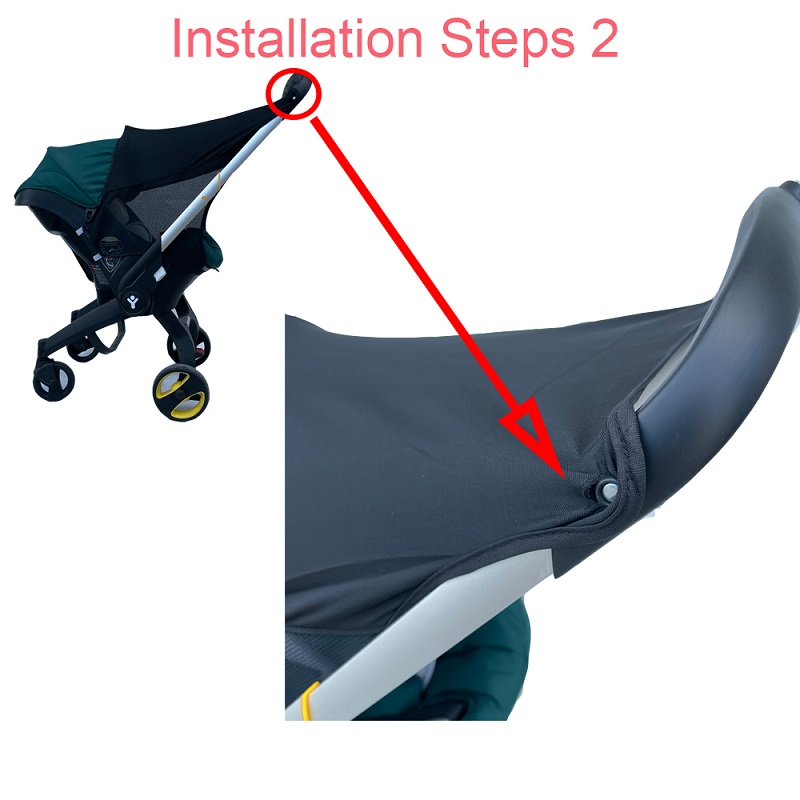 Pram sunshade extension hood and storage bag for Doona pram fofoo car seat Pram cushion, rain cover, accessories