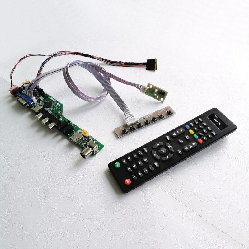 Fit B156HW01/B156HW02 Laptop Panel 15.6 "40-Pin Lvds Wled Vga + Hdmi + Audio + Usb + Rf + Afstandsbediening 1920*1080 Screen Controller Board Diy Kit