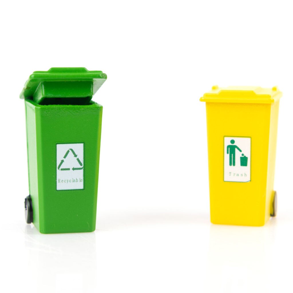 5 Kleur Plastic Mini Prullenbak Vuilnisbakken Kids Vuilnis Classificatie Curbside Truck Prullenbak Speelgoed Potlood Cup