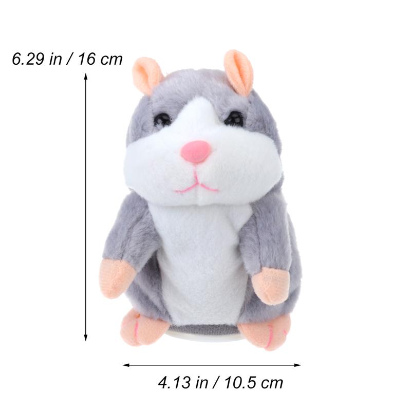 Hamster parlant souris animal de compagnie en peluche jouet mignon parler parler son enregistrement hamster jouet éducatif pour enfants 3 couleurs