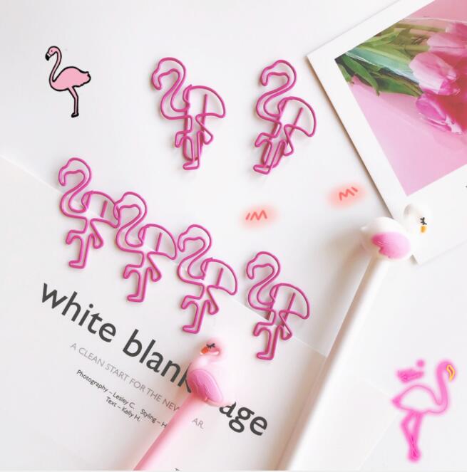 12 stk/mye kawaii søt rosa flamingo søt gris bokmerke permer skolekontorrekvisita escolar papelaria skrivesaker: 01