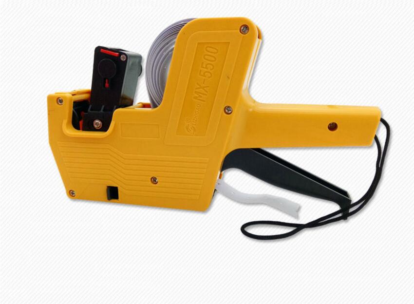 MX-5500 8 Digits EOS Price Tag Gun 1 Lines Labels + 1Ink Manual Pricing Machine Bidder Plastic Price Labeller