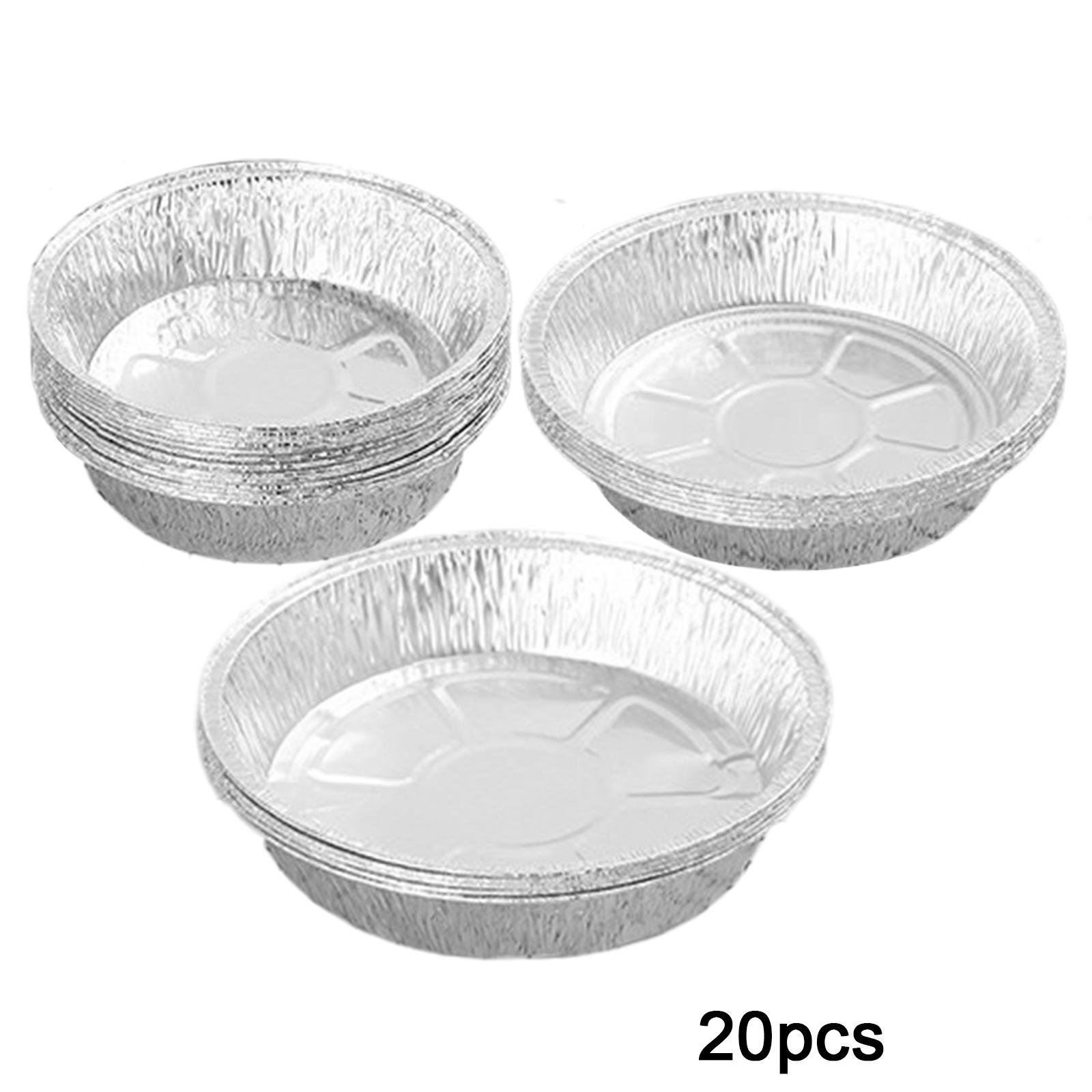 20 Stuks Wegwerp Aluminiumfolie Pie/Tart Pan Voor Zelfgemaakte Taarten &amp; Quiche Valentijn