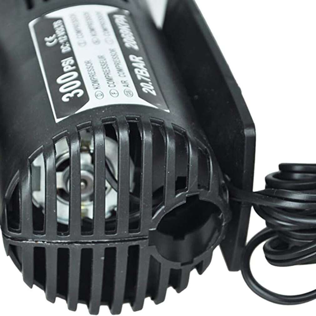 Mini Auto Air Compressor Protable Electric Auto Air Pump Tire Inflator Pumb Metal Single Cylinder Electric Inflator Pump