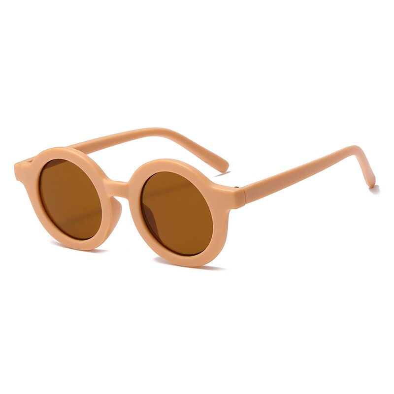 Children Polarized Sunglasses Rubber Round Unisex Boy Girl Famous Brand Sun Glases UV400 Kids Polaroid Sunglasses Tr90: 3-KPR09-C5