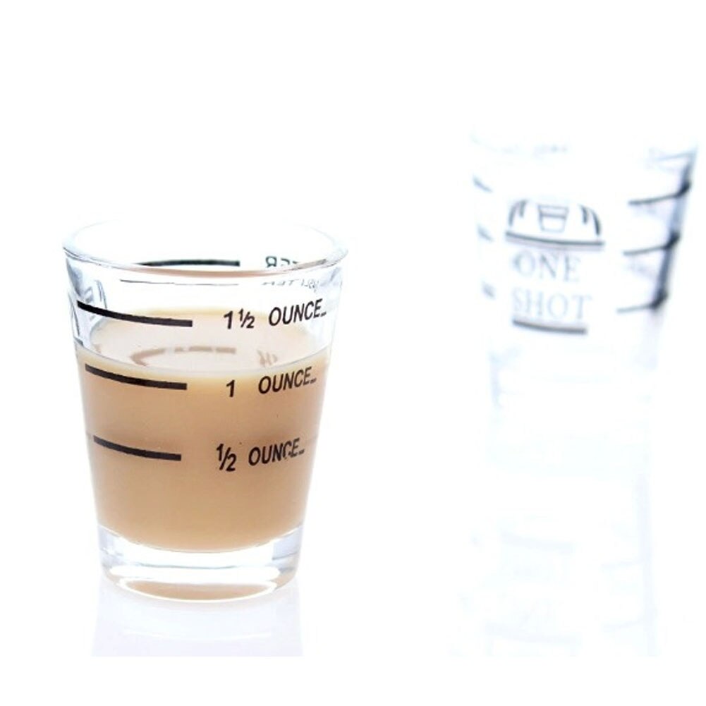 1.5 Oz Koffie Vloeistof Maatbeker Voor Espresso Cocktail Glazen Beker Koffie Makers Koffie Gadgets Gereedschap Keuken Accessoires