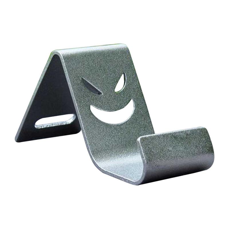 1PC Lächeln Metall praktisch Halfter Universal- Telefon Stander Zufällige Farbe praktisch Zubehör