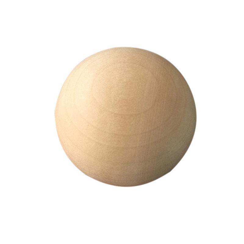 DIY drewniana okrągła kula ogrodowa ekologiczna bezołowiowa naturalna kolorystyka drewna bez dziur duża malowana piłka