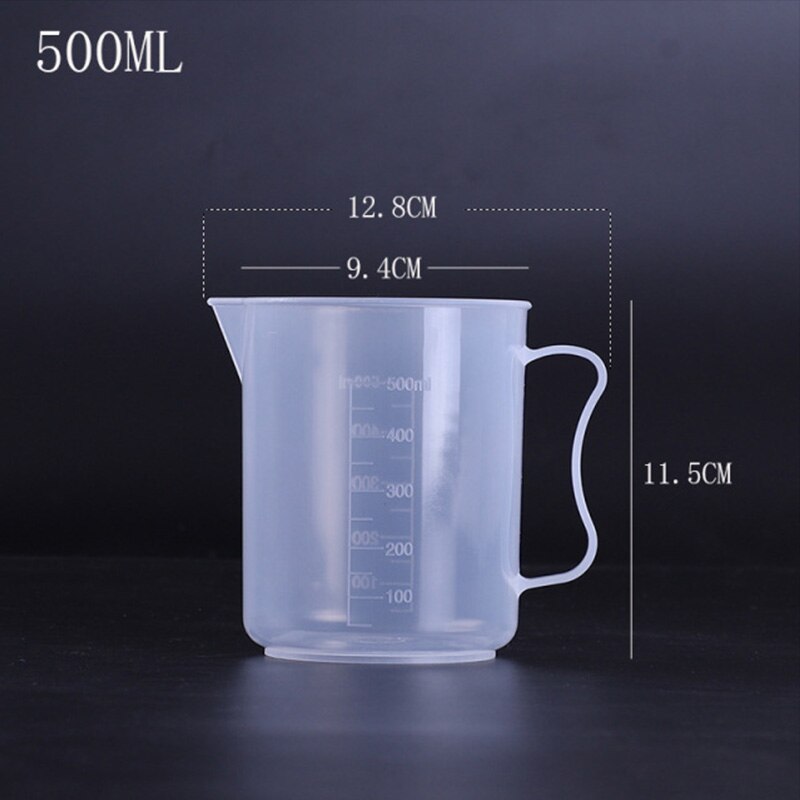 Graduated Measuring Cup Transparent Silicone Cup Water Scale Bottle Kitchen Bar Supplies Baking Supplies Liquid Measurement Tool
