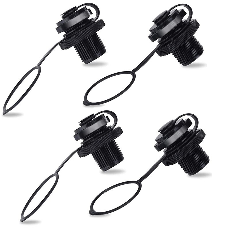 4Pcs Boston Valve Replacement Universal Air Valve for Inflatable Raft Pool Boat Kayak Replacement: Default Title