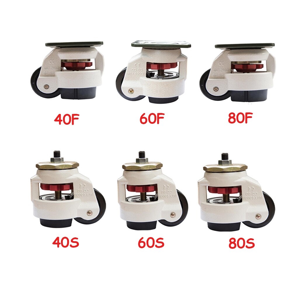 1PC Metal Adjsutable Swivel Furniture Caster Roller Wheel 360 Degree Swivel Heavy Duty Caster Roller Wheel