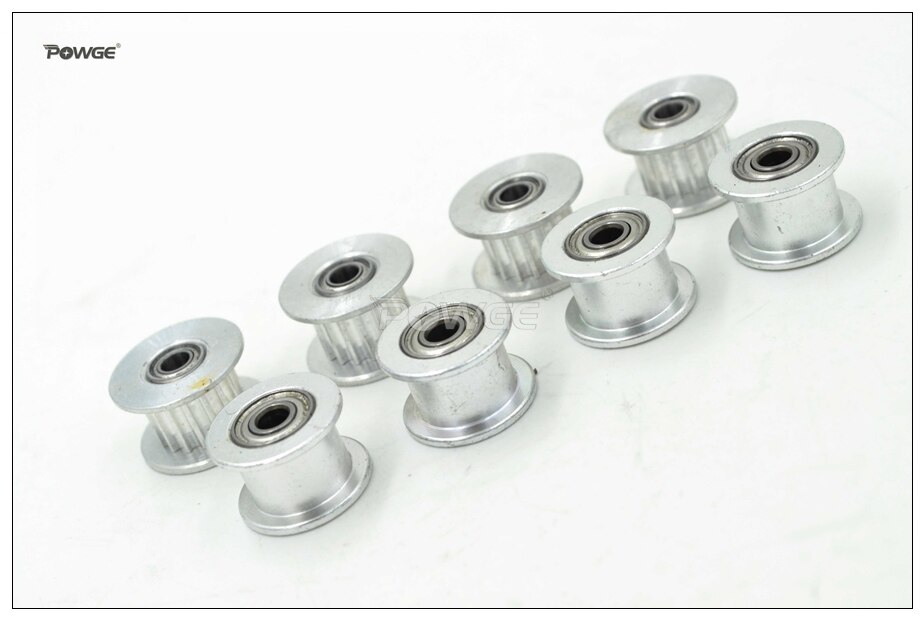 POWGE 5 pièces 16 dents 2GT poulie tendeur alésage 3mm 16 dents poulie Passive 16 T 20 Geer GT2 poulie de ralenti pour largeur 6mm GT2 ceinture