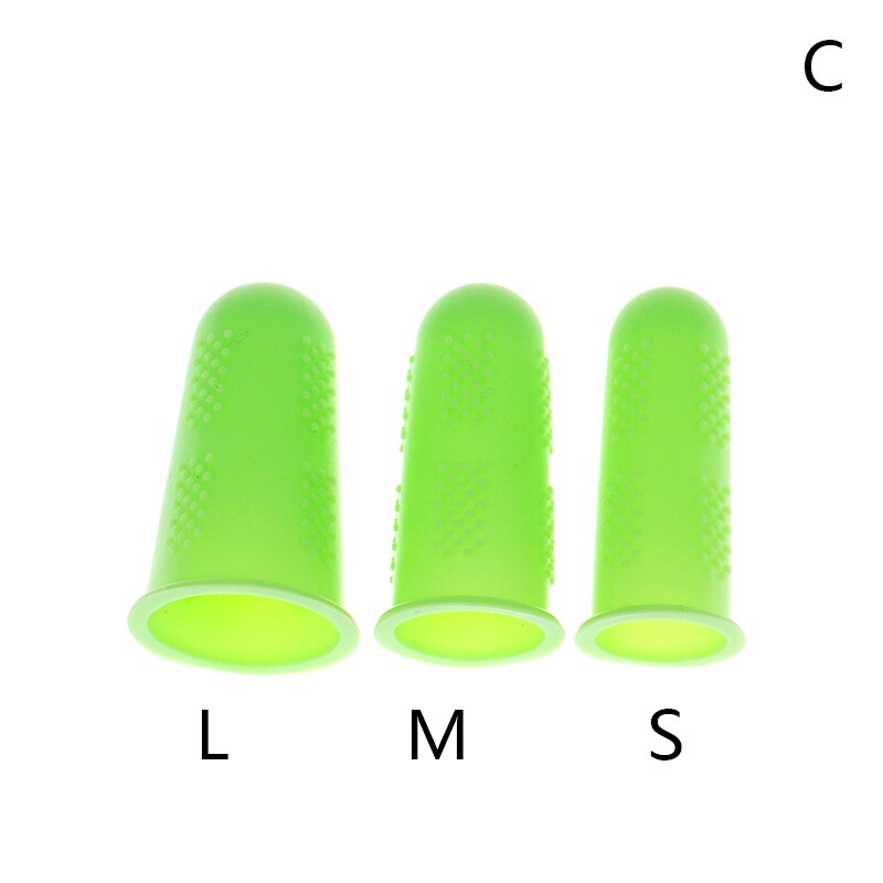 3/5pcs Finger Protector Non-slip Finger Guard Protect Fingers From Scald Cut High Temperature Resistant Cover Silicone Kitchen: C