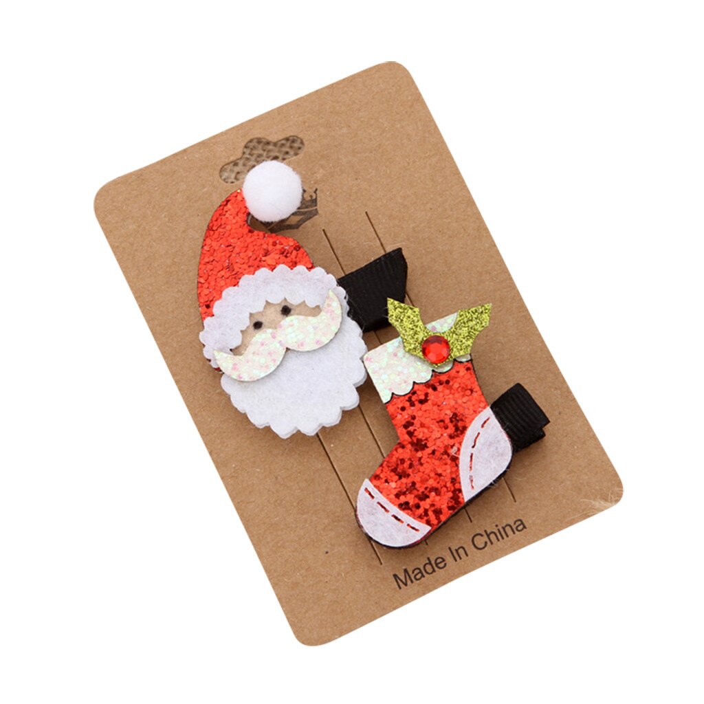 Acessórios para o cabelo do bebê meninas da árvore de natal dos desenhos animados do cartão de cabelo headwear conjunto opaska dla dziewczynki
