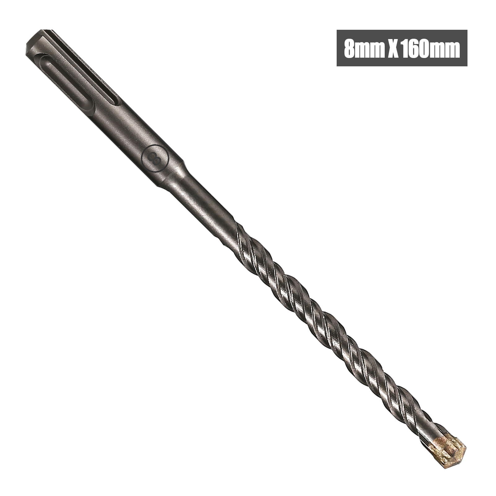 Martillo de hormigón SDS Plus de 5-16mm, cabezal cortador cruzado, martillo de doble barrena, bloque de ladrillo de pared de 160mm, martillo eléctrico, broca de mampostería, 1 ud.: Naranja