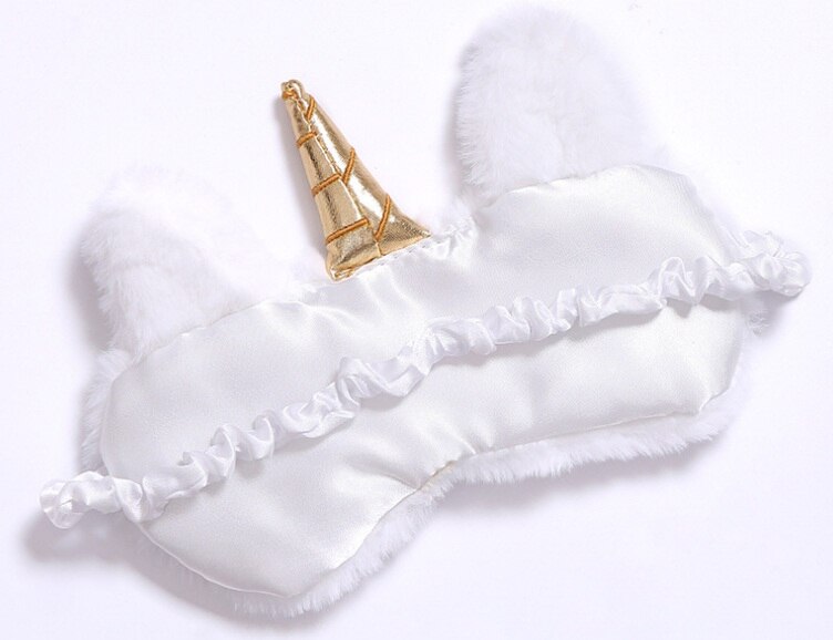 3D Eenhoorn Oogmasker Cartoon Verscheidenheid Slaapmasker Slaapmasker Ontspannen Maskplush Eye Shade Cover Voor Reizen Home Party