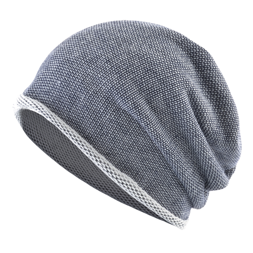 Strikkede tynne luer til herre menn utendørs uformelle #39 luer kvinner vår sommer lue hette strikk ensfarget lue gorras: Blå 2