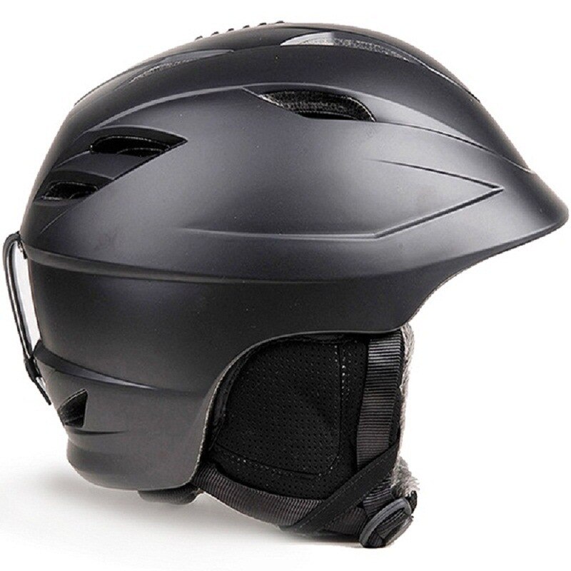 PROPRO Ski Helmet ABS Integrally-Molded Skiing Helmet For Adult Breathable Snowboard Helmet Men Women Skateboard Helmet: Black / L