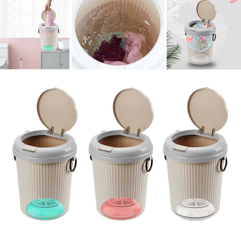 Portable Washing Machine for Makeup Brush Pants 18W USB Powered Compact Laundry Washer