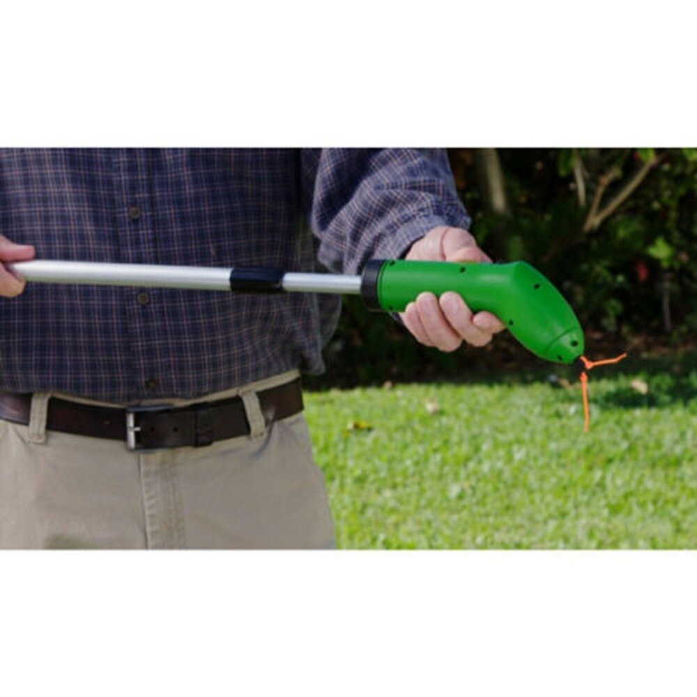 Zip Trim Cordless Trimmer Edger Works With Standard Zip Ties Portable Extendable Trimmer with Protective Shield Garden Weeder