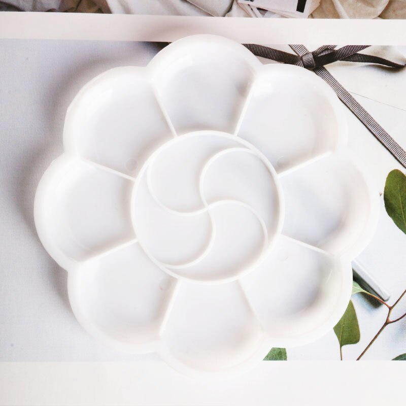 2pcs Kids Artist Paint Palette Brush Water Colour Children Art Crafts Painting