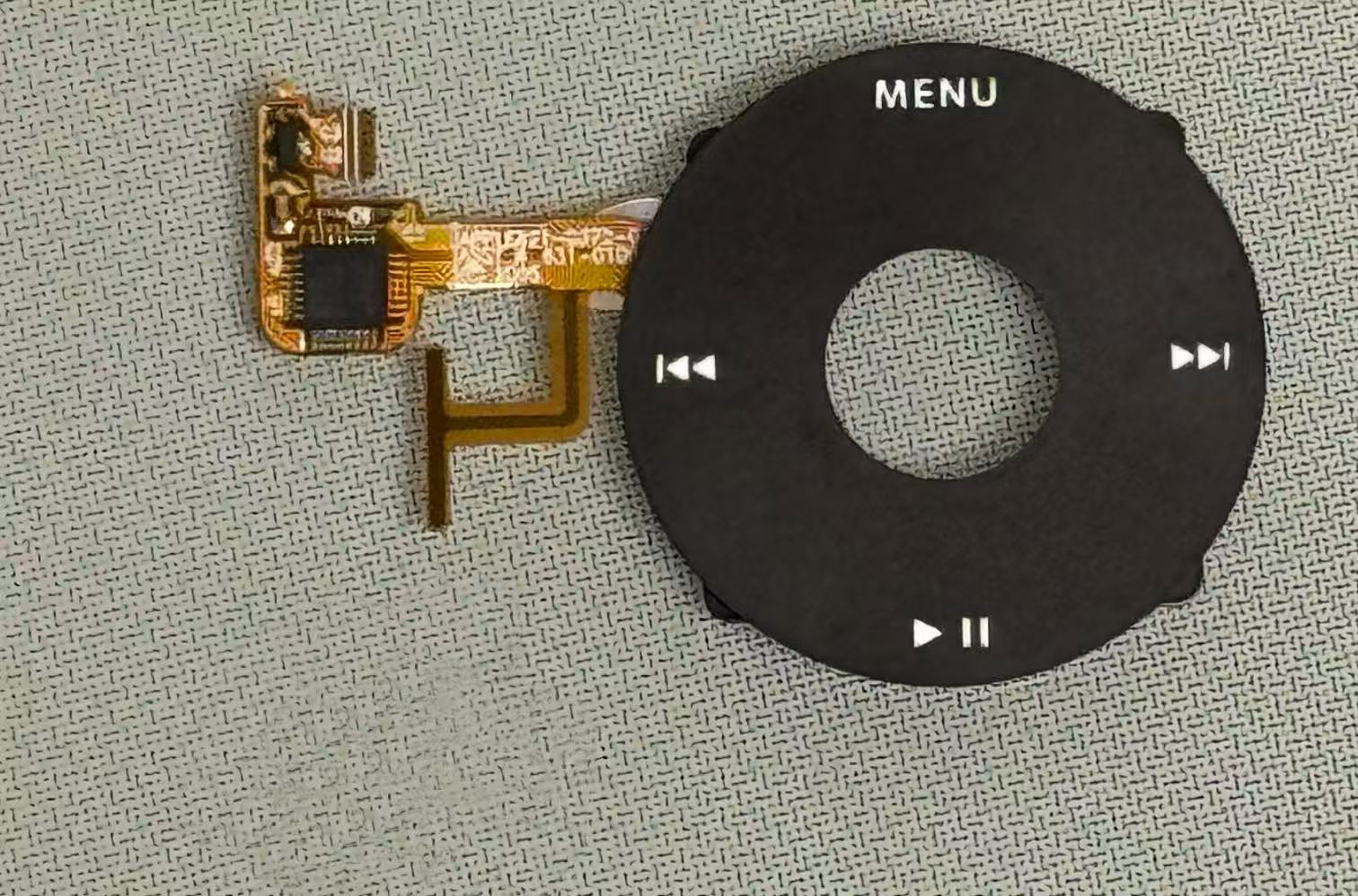 Click Wheel Flex Apple iPod Classic/vidéo 5e 5,5e génération 30 Go 60 Go 80 Go Clé tactile A1136: Gris foncé