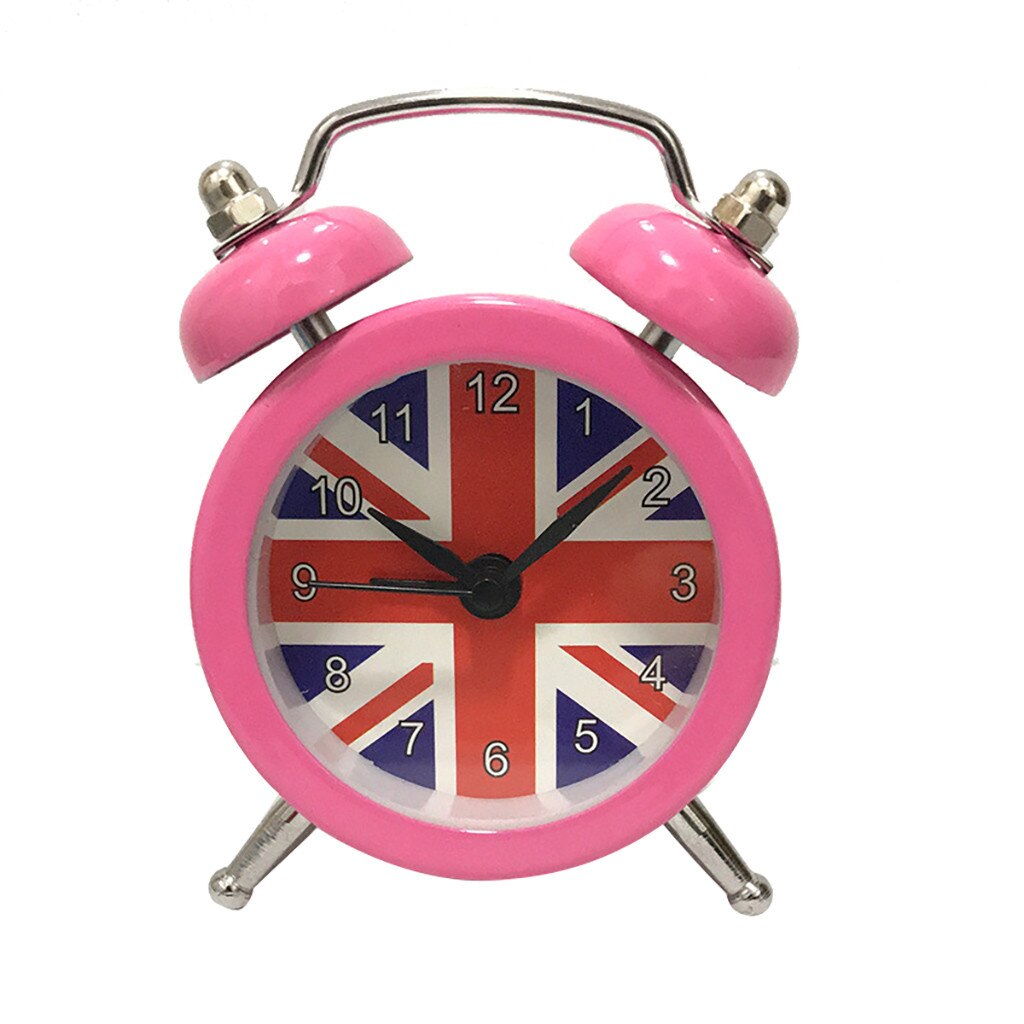 alarm clock Cute Mini Metal Small Alarm Clock Electronic Small loud alarm clock despertador decor dropdshipping 314W: PK