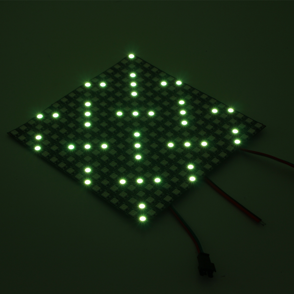 WS2812B WS2812 RGB LED Digital Flexible Individually Addressable Panel Light 8x8 16x16 8x32 Pixel Matrix Screen DC5V module lamp