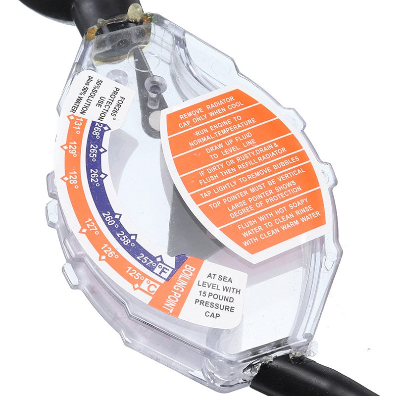 Comprobador de refrigerante para coche, herramienta anticongelante de etilenglicol, comprobador de refrigerante, herramienta de verificación de medida anticongelante, 1 unidad