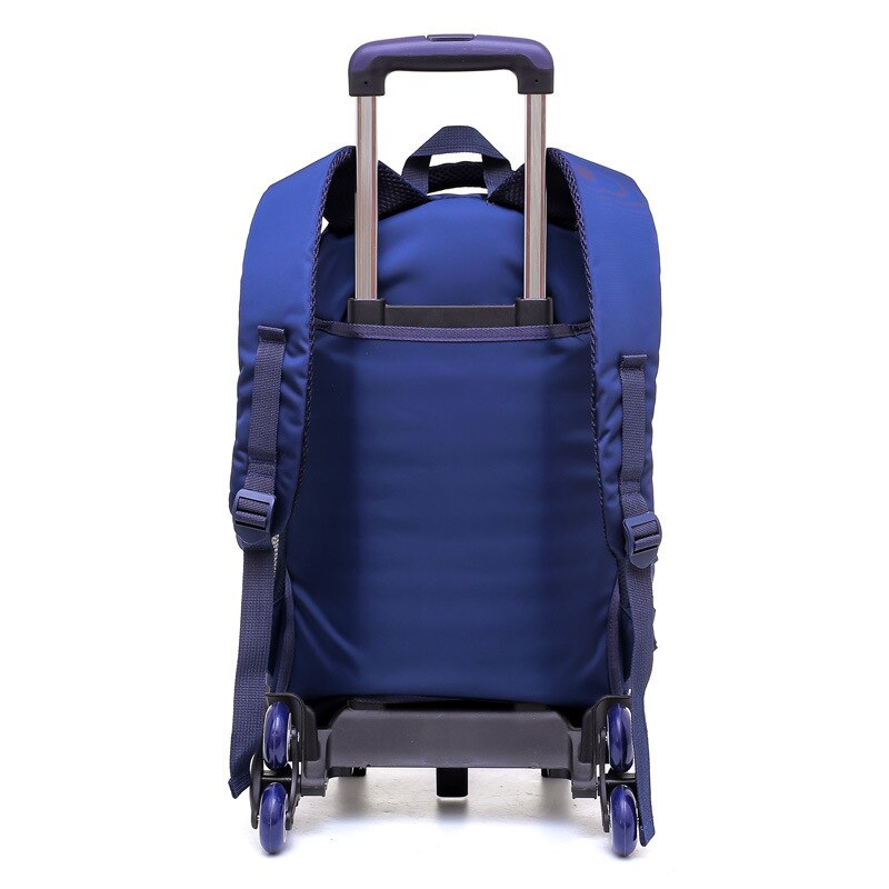 Zaino scuola per bambini rimovibile impermeabile con 2/6 ruote scale carrello per bambini zaino per libri borse per ragazzi mochila escolar