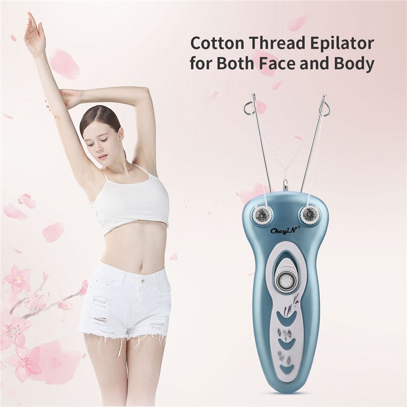 Épilateur électrique en fil de coton pour femmes, outil d'épilation instantané pour le visage