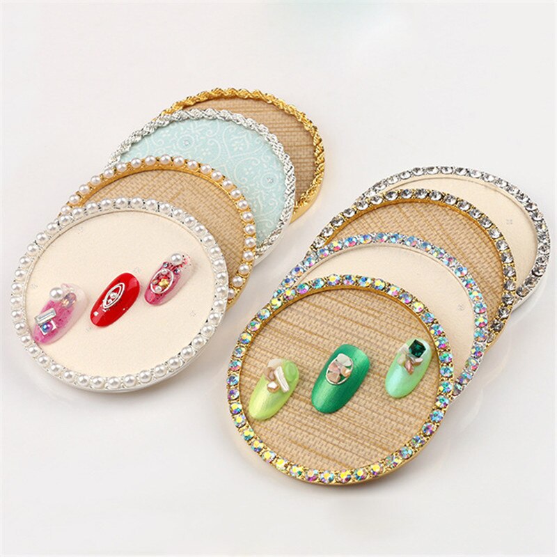 3 types faux alliage manucure plateaux étagère présentoir conseil vernis à ongles Gel ongles Uv montrant outil de manucure