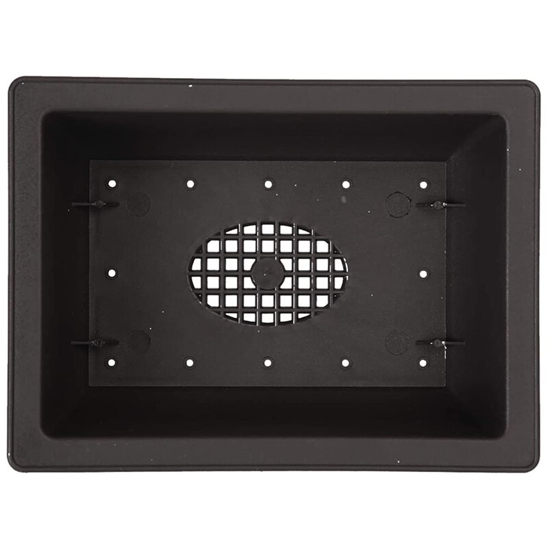 Rektangulär plast bonsai träningskruka, blomma och köttig kruka behållare, används för trädgård, heminredning