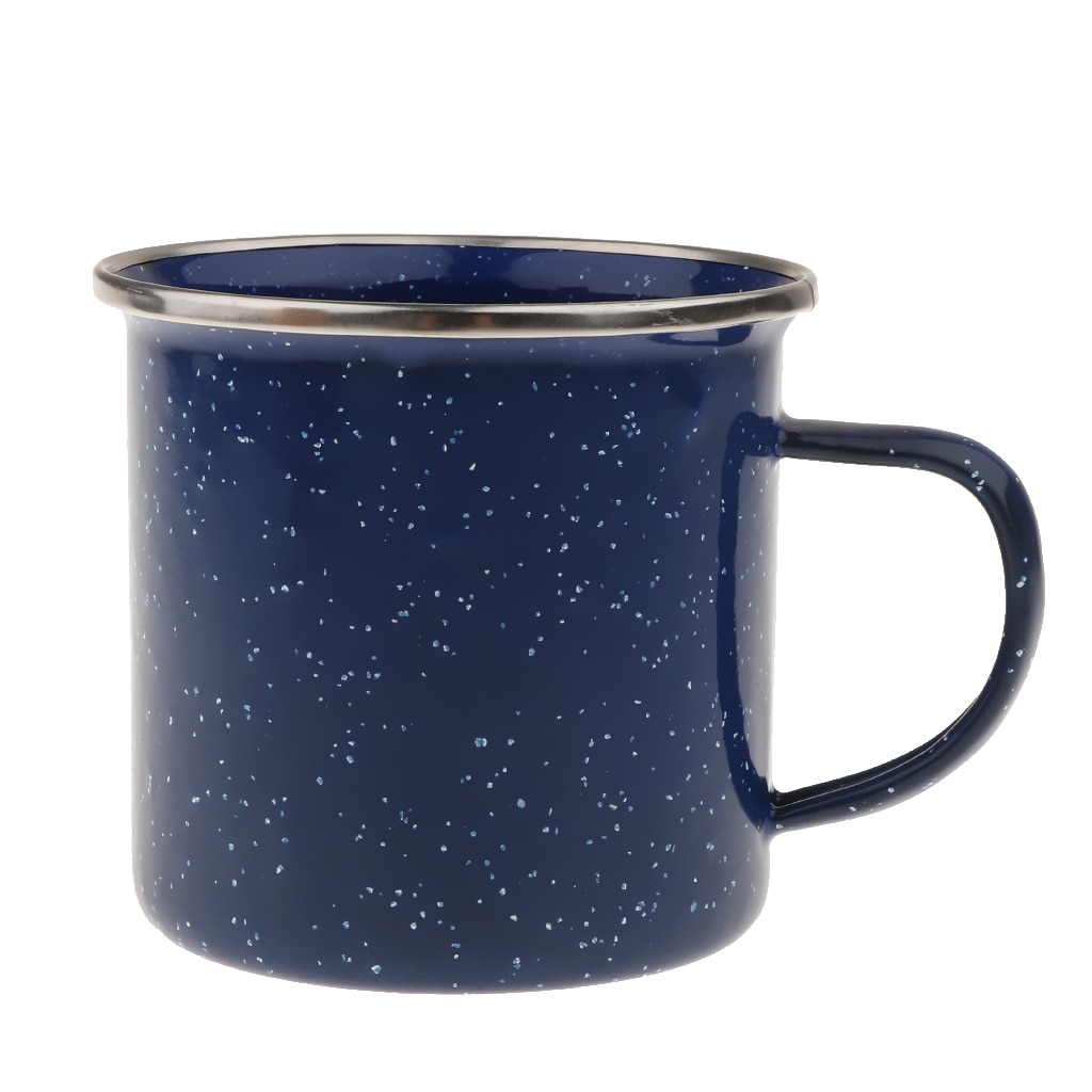 Camping 8 cm emaljmugg kopp emaljgods te kaffemugg retro vintage picknick